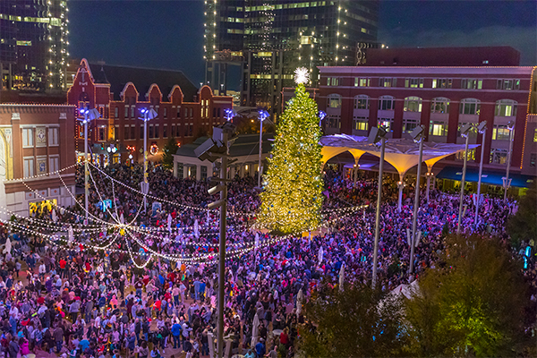 Sundance Square Christmas Tree Lighting Ceremony 2019 - Downtown Ft Worth